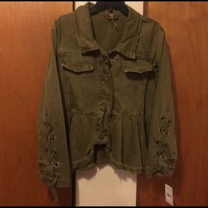 💚NWT Free People 100% Cotton Blazer/Jacket